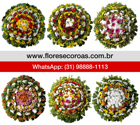 Coroa de flores Santa Luzia floricultura entrega coroas Santa Luzia MG